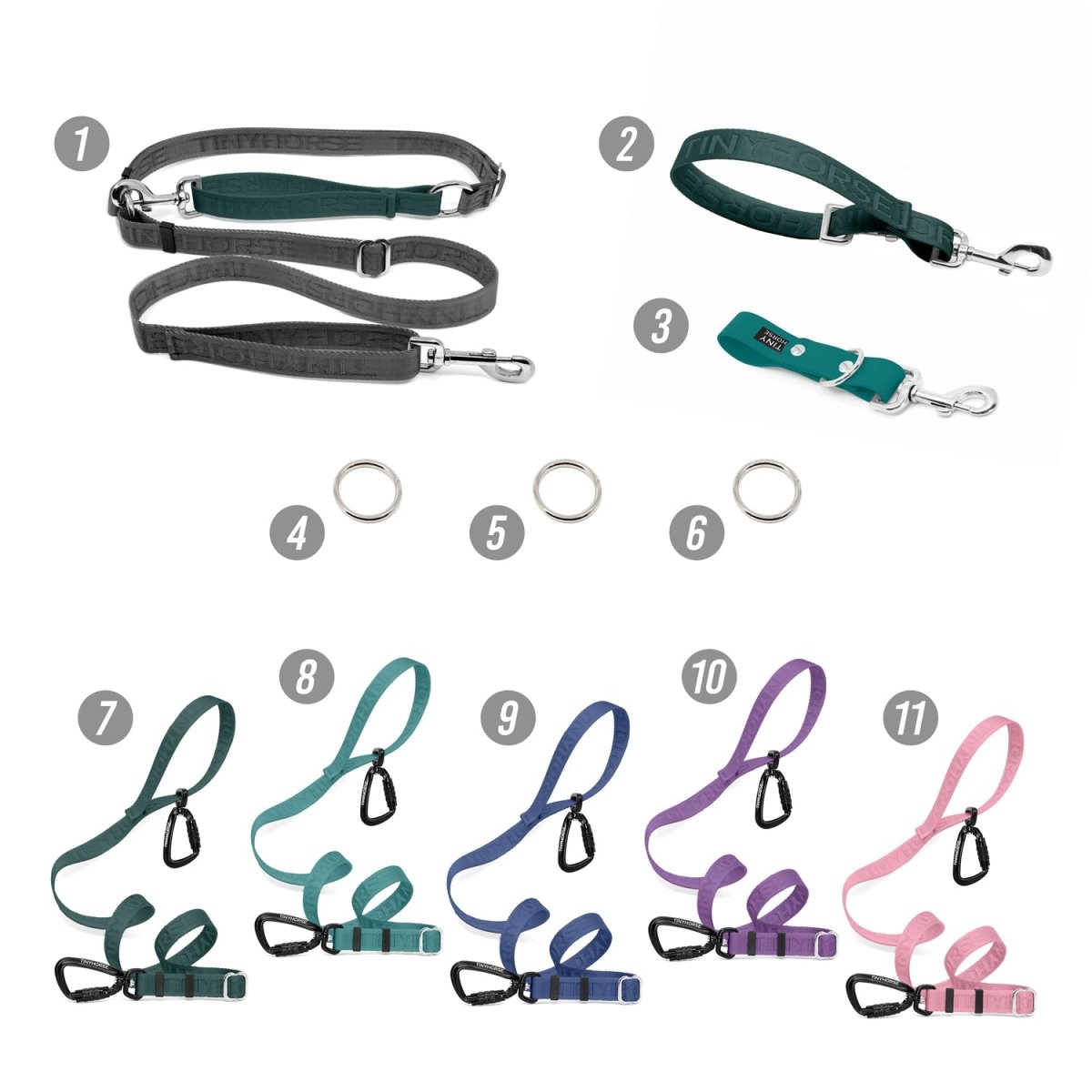 Walk 6 Dogs Bundle - Hands - Free - High Security - Lite Series - TinyHorse Mercantile