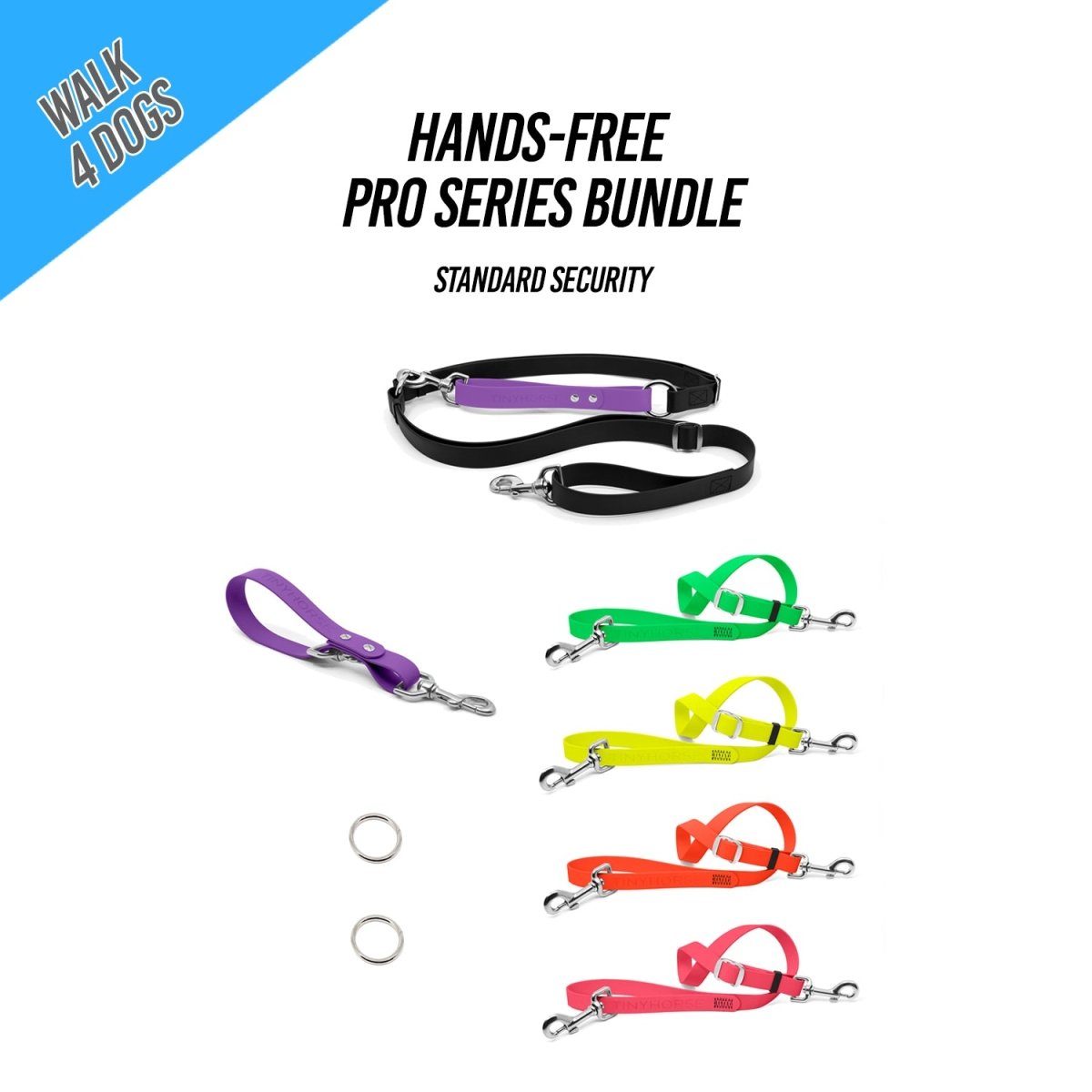 Walk 4 Dogs Bundle - Hands - Free - Standard Security - Pro Series - TinyHorse Mercantile