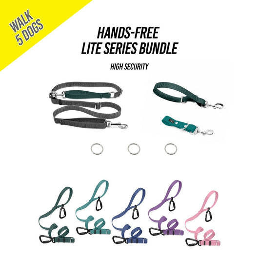 Walk 5 Dogs Bundle - Hands - Free - High Security - Lite Series - TinyHorse Mercantile