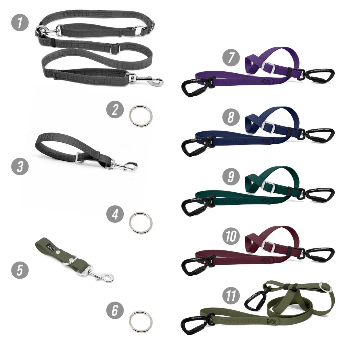 Walk 5 Dogs Bundle - Hands - Free - High Security - Mixed Series - TinyHorse Mercantile