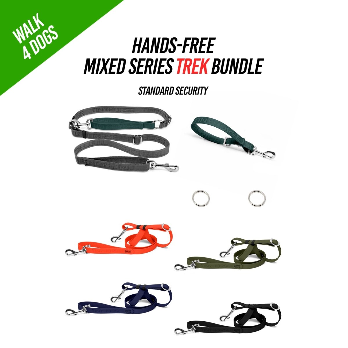 Walk 4 Dogs TREK Bundle - Hands - Free - Standard Security - Mixed Series - TinyHorse Mercantile